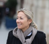Anne-Sophie Lapix - Hommage national à Robert Badinter devant le ministère de la Justice sur la place Vendôme à Paris le 14 février. L'ancien garde des Sceaux, artisan de l'abolition de la peine de mort, est décédé vendredi dernier à l'âge de 95 ans. © Dominique Jacovides/Bestimage 