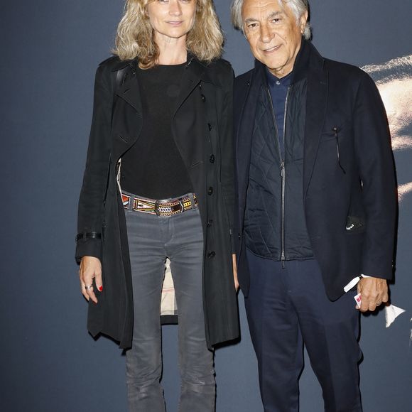 Richard Berry et sa femme Pascale Louange lors de l'avant-première du film "Le fil" au cinéma Arlequin à Paris le 9 septembre 2024