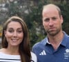 Une vidéo qui fait suite à celle où elle félicitait l'équipe britannique des JO
Le prince William, prince de Galles, avec une barbe de quelques jours et Catherine (Kate) Middleton, princesse de Galles félicitent les athlètes britanniques dans une vidéo, à l'issue les Jeux Olympiques de Paris2024 (JO). © Instagram / Prince and Princess of Wales via Bestimage