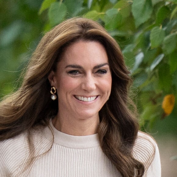 Catherine (Kate) Middleton, princesse de Galles, arrive à l'université de Nottingham dans le cadre de la Journée mondiale de la santé mentale (World Mental Health Day), le 11 octobre 2023.