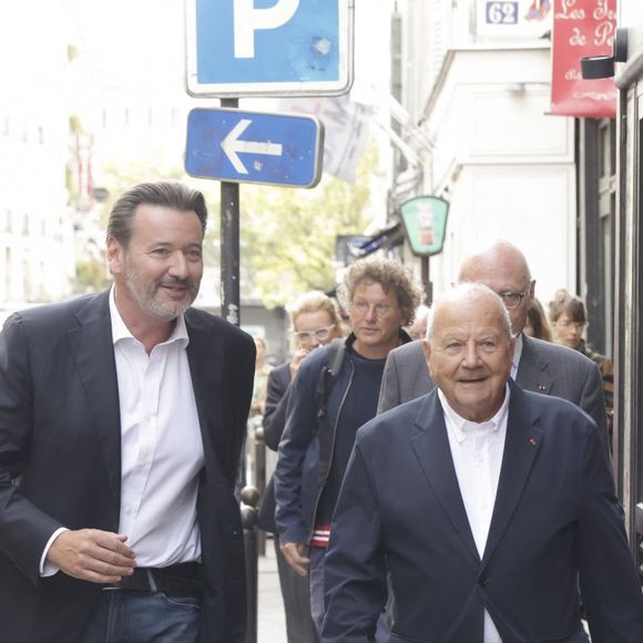 Exclusif - Yves-Bernard Debie (directeur général du Parcours des Mondes), Marc Ladreit de Lacharrière (nouveau président d’honneur du Parcours des Mondes) - Inauguration de la visite du Parcours des Mondes édition à Paris. © Jack Tribeca / Bestimage