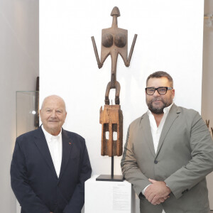 Exclusif - Guilhem Montagut, Marc Ladreit de Lacharrière (nouveau président d'honneur du Parcours des Mondes) - Inauguration de la visite du Parcours des Mondes édition à Paris. © Jack Tribeca / Bestimage