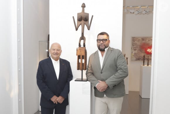 Exclusif - Guilhem Montagut, Marc Ladreit de Lacharrière (nouveau président d'honneur du Parcours des Mondes) - Inauguration de la visite du Parcours des Mondes édition à Paris. © Jack Tribeca / Bestimage