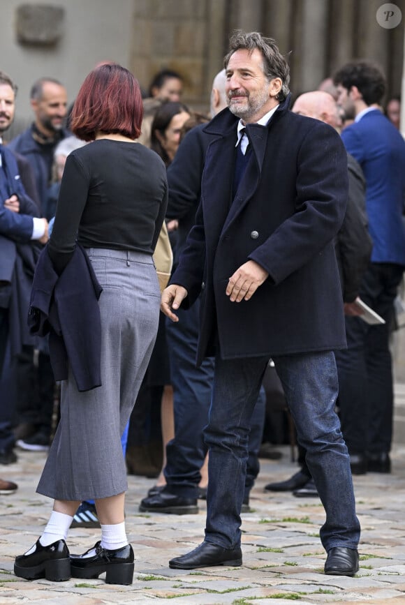 Edouard Baer - Obsèques du réalisateur Laurent Tirard en l'église de Sant-Germain-des-Près à Paris le 11 septembre 2024.