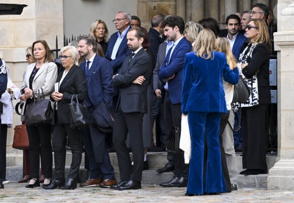 famille et proches - Obsèques du réalisateur Laurent Tirard en l'église de Sant-Germain-des-Près à Paris le 11 septembre 2024.