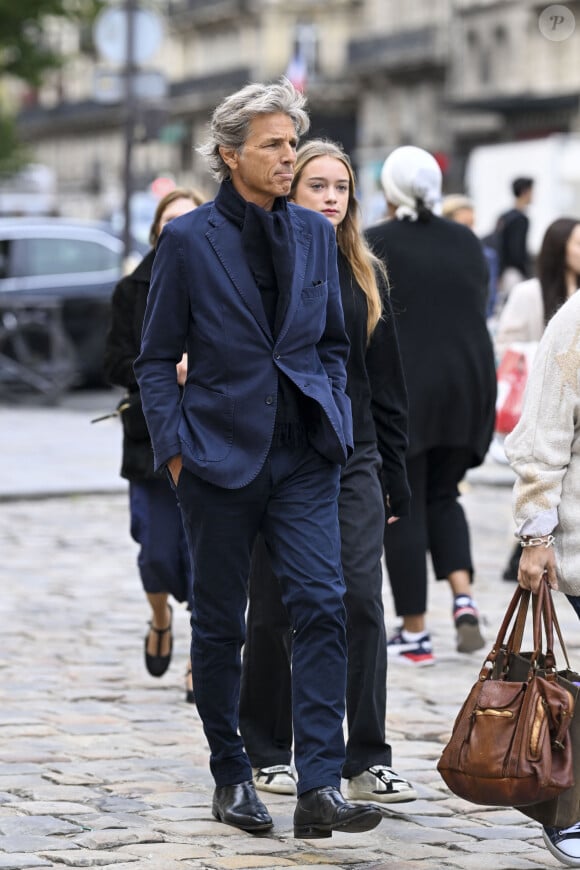 Guy Lagache - Obsèques du réalisateur Laurent Tirard en l'église de Sant-Germain-des-Près à Paris le 11 septembre 2024.