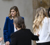 Sa femme Olivia Lagache menait bien sûr la cérémonie
Olivia Lagache, la femme du défunt - Obsèques du réalisateur Laurent Tirard en l'église de Sant-Germain-des-Près à Paris le 11 septembre 2024.