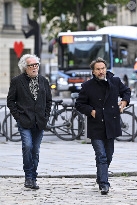 Guest, Édouard Baer - Obsèques du réalisateur Laurent Tirard en l'église de Sant-Germain-des-Près à Paris le 11 septembre 2024.
