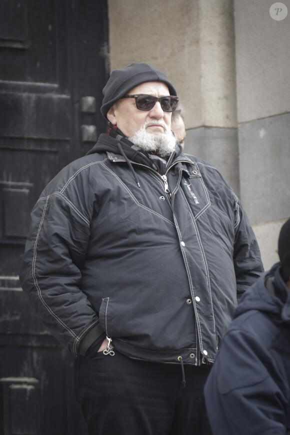 Exclusif - Charlélie Couture - Cérémonie funéraire du musicien François Hadji-Lazaro au crématorium du cimetière du Père Lachaise à Paris, France, le 06 mars 2023. © Jack Tribeca/Bestimage