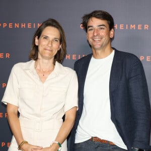 Claire Fournier et son mari Julian Bugier - Première du film "Oppenheimer" au Grand Rex à Paris le 11 juillet 2023. © Coadic Guirec/Bestimage