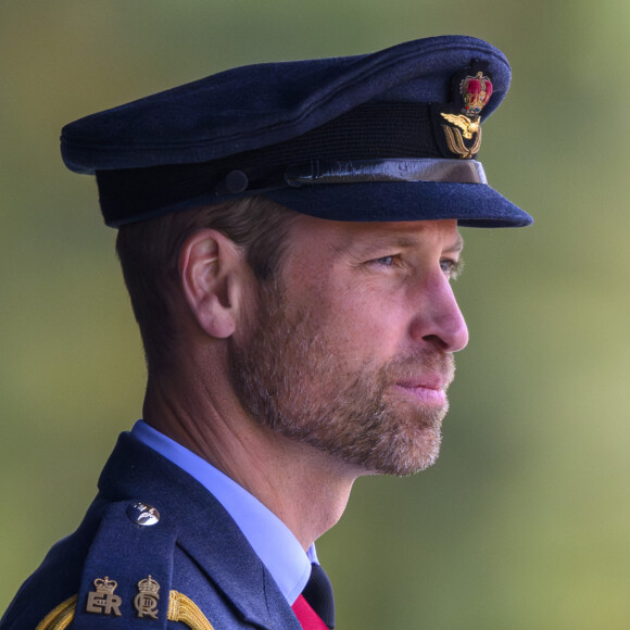 Le prince William, prince de Galles, assiste au défilé du souverain au nom de sa majesté le roi d'Angleterre au Royal Air Force College de Cranwell, Royaume Uni, le 12 septembre 2024. © Cover Images via ZUMA Press/Bestimage 