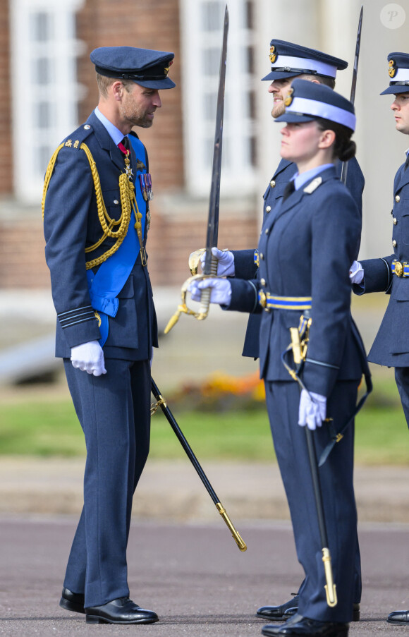 Le prince William, prince de Galles, assiste au défilé du souverain au nom de sa majesté le roi d'Angleterre au Royal Air Force College de Cranwell, Royaume Uni, le 12 septembre 2024. © Cover Images via ZUMA Press/Bestimage 