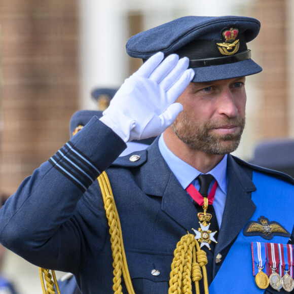 Le prince William, prince de Galles, assiste au défilé du souverain au nom de sa majesté le roi d'Angleterre au Royal Air Force College de Cranwell, Royaume Uni, le 12 septembre 2024. © Cover Images via ZUMA Press/Bestimage 