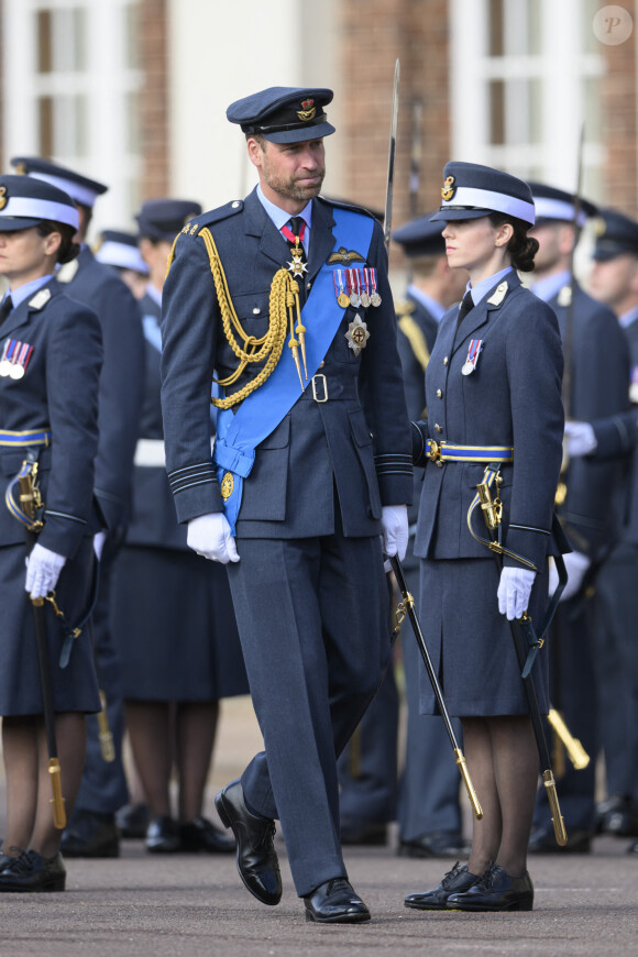 Le prince William, prince de Galles, assiste au défilé du souverain au nom de sa majesté le roi d'Angleterre au Royal Air Force College de Cranwell, Royaume Uni, le 12 septembre 2024. © Cover Images via ZUMA Press/Bestimage 