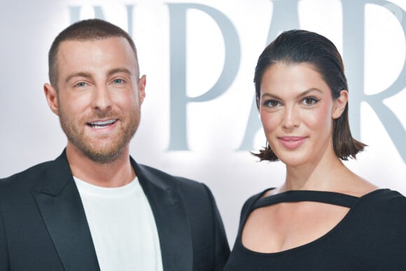 Iris Mittenaere et Paul Duchemin au dîner Emily in Paris à La Samaritaine, à Paris, le 12 septembre 2024.