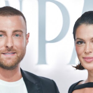 Iris Mittenaere et Paul Duchemin au dîner Emily in Paris à La Samaritaine, à Paris, le 12 septembre 2024.