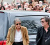 Discret depuis la mort de Françoise Hardy en juin dernier, l'interprète des "Cactus" s'est retiré en Corse
Jacques Dutronc et son fils Thomas Dutronc - Arrivées aux obsèques de l'auteure-compositrice-interprète et actrice française Françoise Hardy au crématorium du cimetière du Père-Lachaise à Paris, France, le 20 juin 2024. © Jacovides-Moreau/Bestimage 