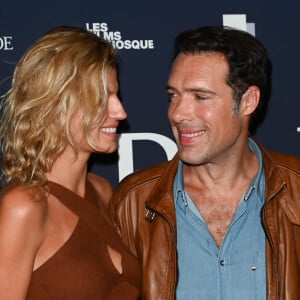 Nicolas Bedos et sa compagne Pauline Desmonts - Avant-première du film "Mascarade" au cinéma Pathé Wepler à Paris. Le 20 octobre 2022 © Coadic Guirec / Bestimage  