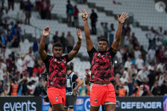 Vinaya Habosi a été interpellé ce dimanche soir à son domicile du Plessis-Robinson (Hauts-de-Seine)

Vinaya Habosi (Fidji) - Ilaisa Droasese (Fidji) - Coupe du Monde de Rugby France 2023 - Match de quart de finale "Angleterre - Fidji (30-24)" à Marseille, le 15 octobre 2023.