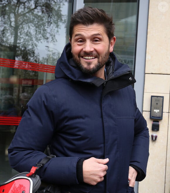 Christophe Beaugrand - Les célébrités à la sortie de l'émission "Les Grosses Têtes" aux studios RTL à Neuilly-sur-Seine, France, le 17 avril 2023. © Jonathan Rebboah/Panoramic/Bestimage