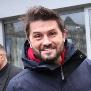 Christophe Beaugrand - Les invités de l'émission des "Grosses Têtes" à la sortie des studios RTL à Neuilly-sur-Seine, France, le 30 janvier 2023. © Jonathan Rebboah/Panoramic/Bestimage