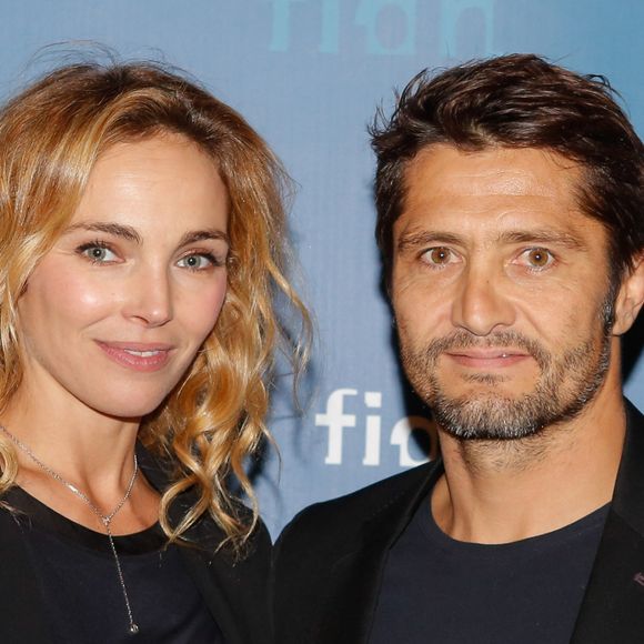 Exclusif - Bixente Lizarazu et sa compagne Claire Keim - Soirée annuelle de la FIDH (Fédération Internationale des ligues de Droits de l'Homme) à l'Hôtel de Ville à Paris, le 8 décembre 2014. 