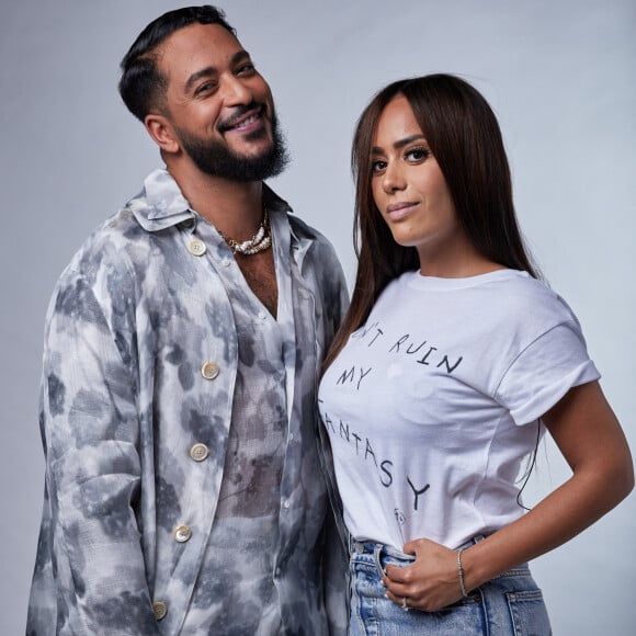 Exclusif - Slimane et Amel Bent - Studio - Enregistrement de l'émission "La grande soirée des duos", qui sera diffusée le 14 octobre sur W9 © Gaffiot-Moreau / Bestimage 