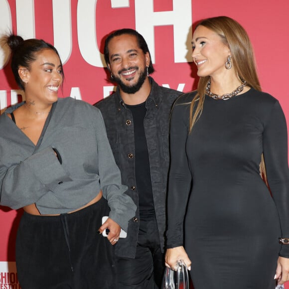 Amel Bent, Slimane et Vitaa au photocall du "concerto pour la paix" de Omar Harfouch au Théâtre des Champs-Elysées à Paris le 18 septembre 2024. © Coadic Guirec / Bestimage 