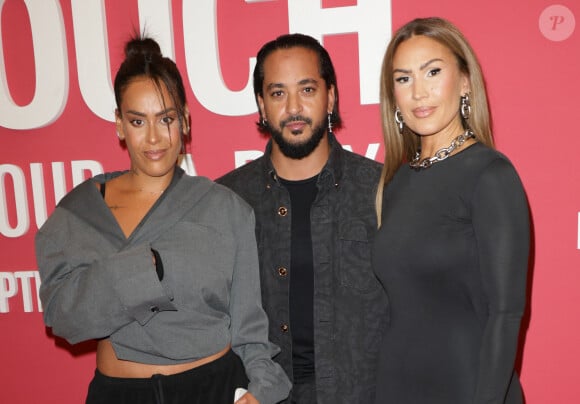 Amel Bent, Slimane et Vitaa au photocall du "concerto pour la paix" de Omar Harfouch au Théâtre des Champs-Elysées à Paris le 18 septembre 2024. © Coadic Guirec / Bestimage 