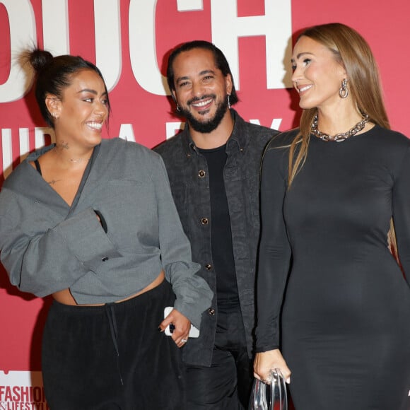 Amel Bent, Slimane et Vitaa au photocall du "concerto pour la paix" de Omar Harfouch au Théâtre des Champs-Elysées à Paris le 18 septembre 2024. © Coadic Guirec / Bestimage 