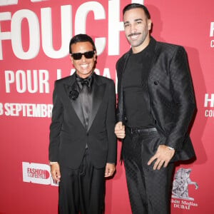 Omar Harfouch et Adil Rami au photocall du "concerto pour la paix" de Omar Harfouch au Théâtre des Champs-Elysées à Paris le 18 septembre 2024. © Coadic Guirec / Bestimage 