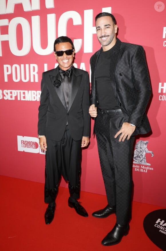 Omar Harfouch et Adil Rami au photocall du "concerto pour la paix" de Omar Harfouch au Théâtre des Champs-Elysées à Paris le 18 septembre 2024. © Coadic Guirec / Bestimage 