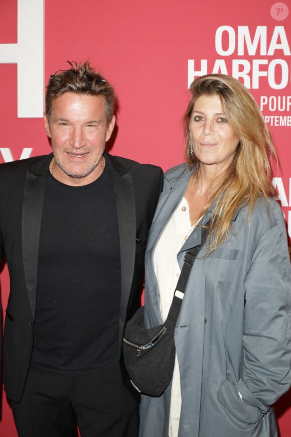 Benjamin Castaldi et Aurore Aleman au photocall du "concerto pour la paix" de Omar Harfouch au Théâtre des Champs-Elysées à Paris le 18 septembre 2024. © Coadic Guirec / Bestimage 