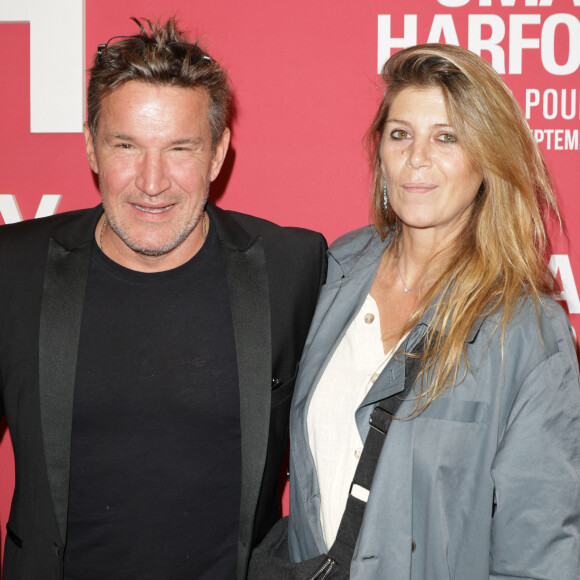 Benjamin Castaldi et Aurore Aleman au photocall du "concerto pour la paix" de Omar Harfouch au Théâtre des Champs-Elysées à Paris le 18 septembre 2024. © Coadic Guirec / Bestimage 