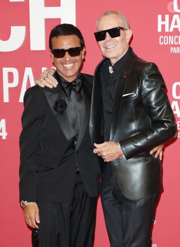 Omar Harfouch et Jean-Claude Jitrois au photocall du "concerto pour la paix" de Omar Harfouch au Théâtre des Champs-Elysées à Paris le 18 septembre 2024. © Coadic Guirec / Bestimage 