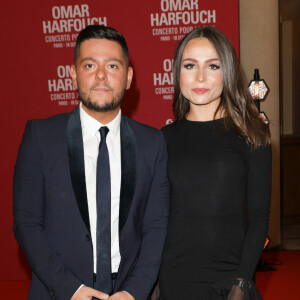 Sasha Elbaz avec son amie au photocall du "concerto pour la paix" de Omar Harfouch au Théâtre des Champs-Elysées à Paris le 18 septembre 2024. © Coadic Guirec / Bestimage 