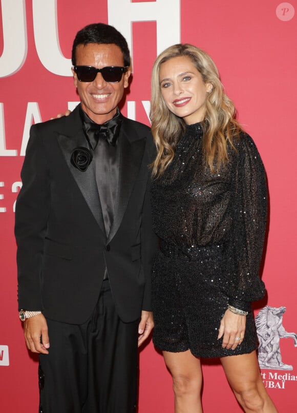 Omar Harfouch et Clara Morgane au photocall du "concerto pour la paix" de Omar Harfouch au Théâtre des Champs-Elysées à Paris le 18 septembre 2024. © Coadic Guirec / Bestimage 