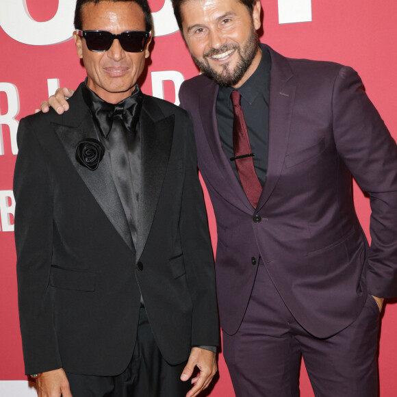 Omar Harfouch et Christophe Beaugrand au photocall du "concerto pour la paix" de Omar Harfouch au Théâtre des Champs-Elysées à Paris le 18 septembre 2024. © Coadic Guirec / Bestimage 