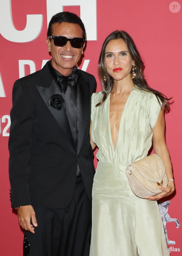 Omar Harfouch et Joyce Jonathan au photocall du "concerto pour la paix" de Omar Harfouch au Théâtre des Champs-Elysées à Paris le 18 septembre 2024. © Coadic Guirec / Bestimage 