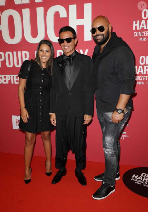 Omar Harfouch, Nawel Debbouze et son mari Fouad Ben Kouider au photocall du "concerto pour la paix" de Omar Harfouch au Théâtre des Champs-Elysées à Paris le 18 septembre 2024. © Coadic Guirec / Bestimage 