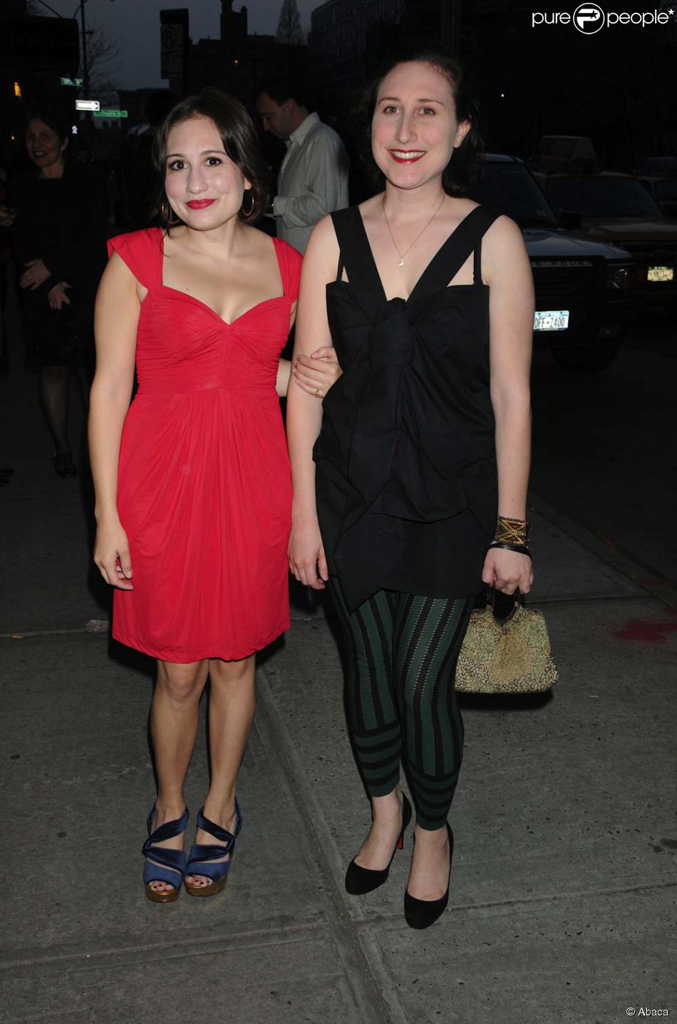 Lucy et Gracie DeVito à l'avantpremière de Leaves of grass à New York, le 25 mars 2010