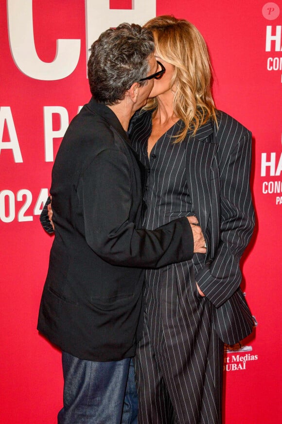 Marc Lavoine, Adriana Karembeu assistent à un photocall pour le Concerto For Peace d'Omar Harfouch au Théâtre des Champs-Elysées le 18 septembre 2024 à Paris, France. Photo par Shootpix/ABACAPRESS.COM