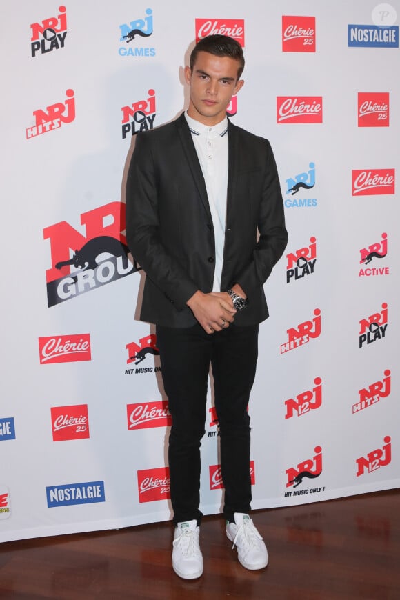 Julien Castaldi lors de la conférence de presse de rentrée du groupe NRJ au Musée du Quai Branly à Paris, le 21 septembre 2017.