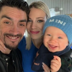 Marion Rousse, Julian Alaphilippe et leur fils Nino.