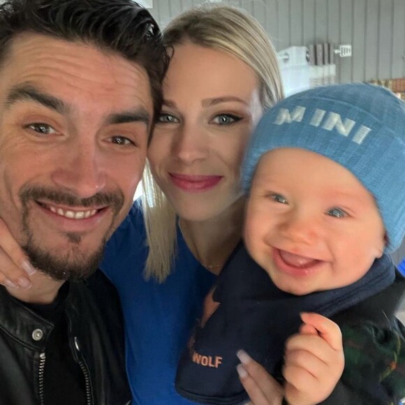 Marion Rousse, Julian Alaphilippe et leur fils Nino.