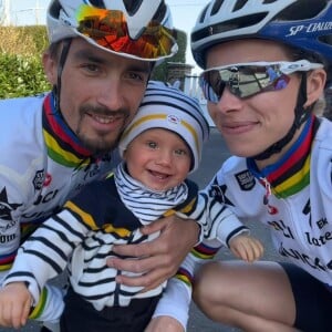 Marion Rousse, Julian Alaphilippe et leur fils Nino.