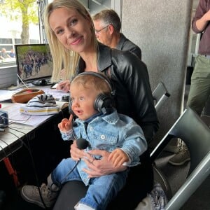 Marion Rousse et son fils Nino.