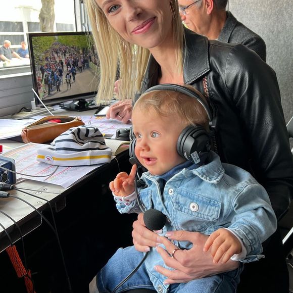 Marion Rousse et son fils Nino.