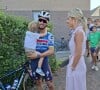 Marion Rousse était avec son fils Nino pour le soutenir
 
Marion Rousse, Julian Alaphilippe et leur fils Nino.