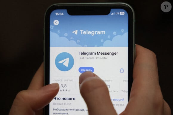 Application Telegram. Photo by Dmitry Feoktistov/TASS/ABACAPRESS.COM